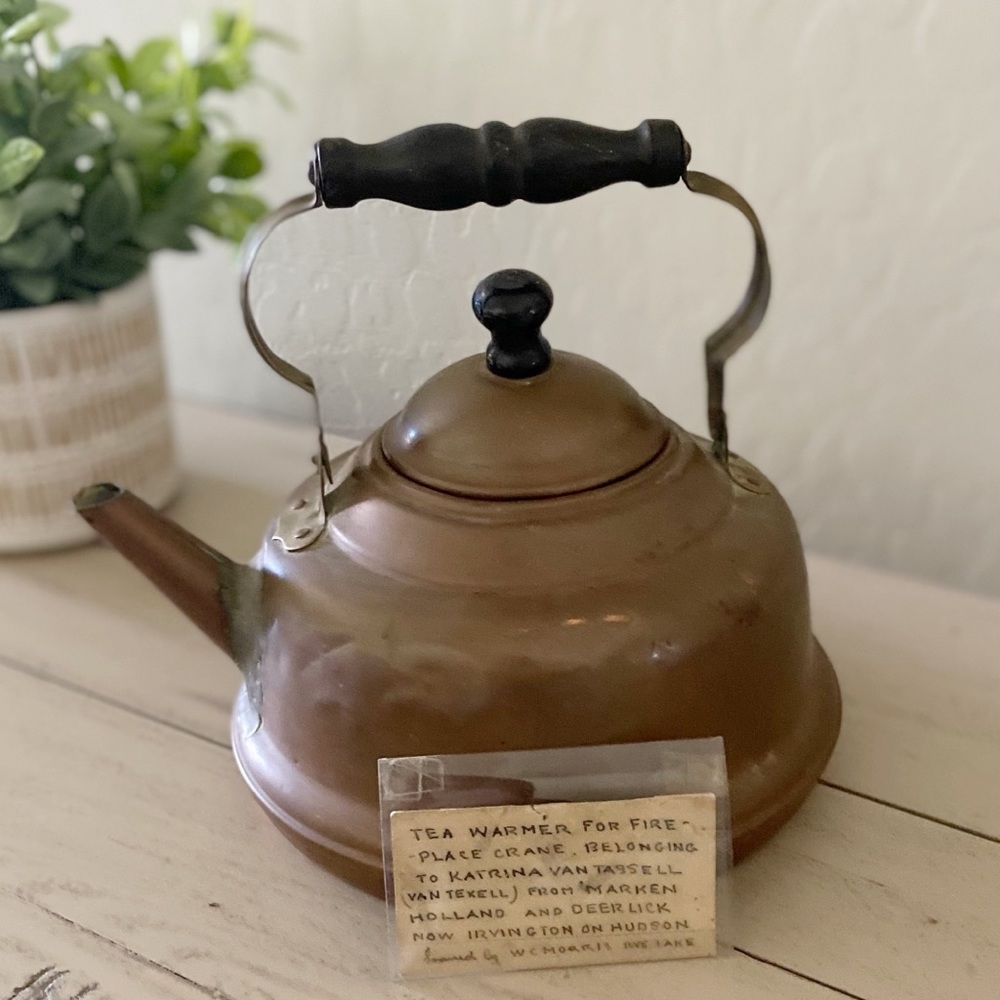 Antique Tea Warmer Copper & Brass  (Marken HOLLAND)